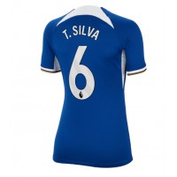 Billiga Chelsea Thiago Silva #6 Hemma fotbollskläder Dam 2023-24 Kortärmad